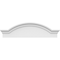 Ekena Millwork Segment Arch W/ Flankers Smooth Architectural Grade PVC Pediment, 36"W x 10"H x 2-1/2"P PEDPS036X100SGF00 - alternate 5
